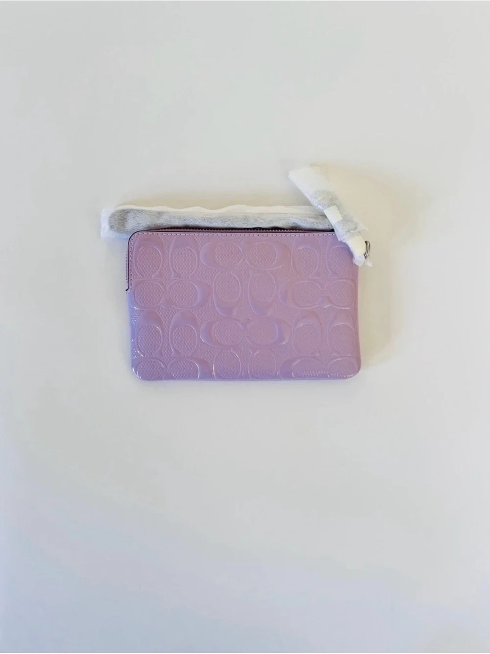 Coach Corner Zip Wristlet w/ Charm